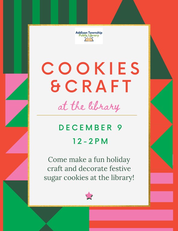 Cookies and Craft at the Library