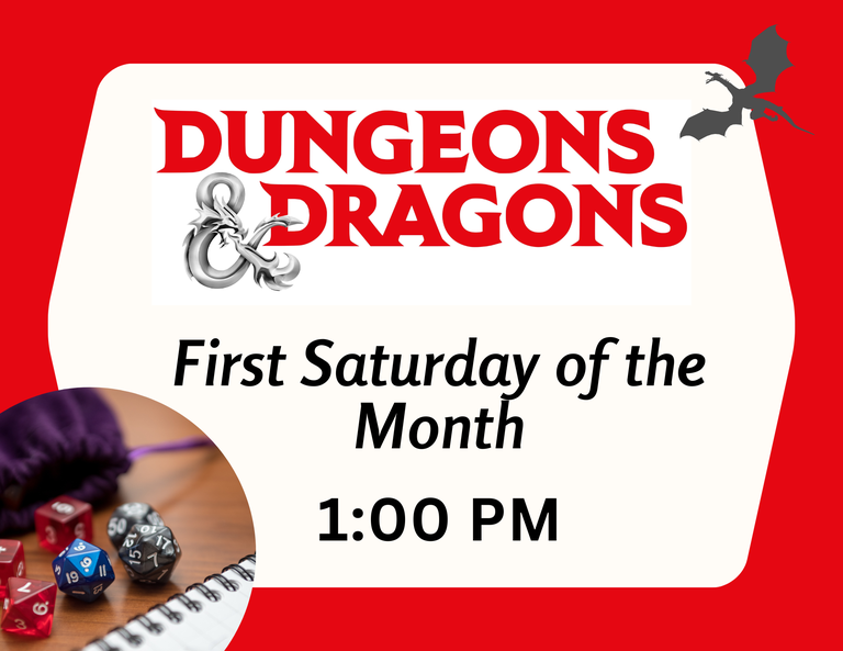 Flyer for Dungeons & Dragons