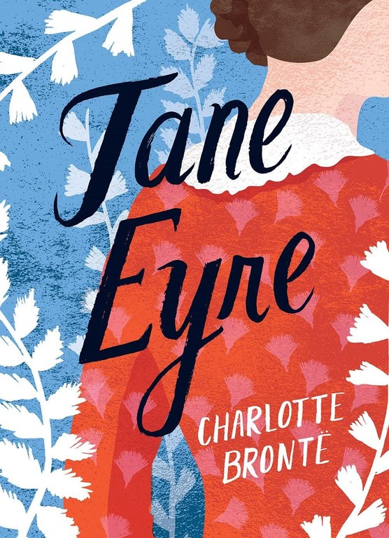 The book cover for Jane Eyre by Charlotte Bronte.