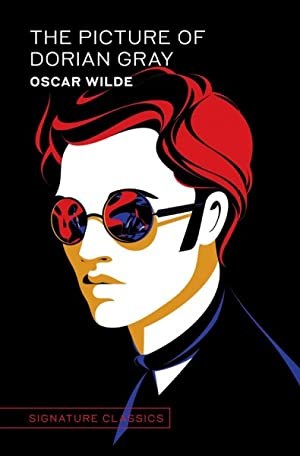The book cover for The Picture of Dorian Gray by Oscar Wilde.